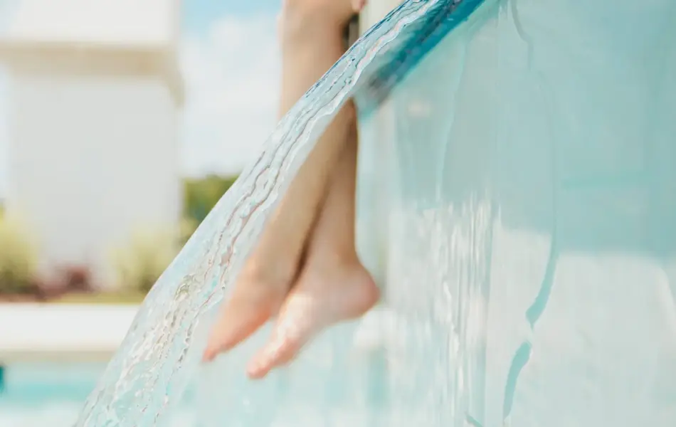 Close up of Water Feature - Claffey Pools