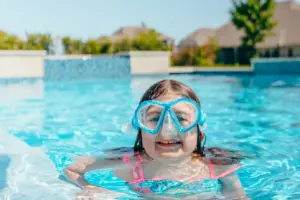 Girl in Swimming Pool - Claffey Pools