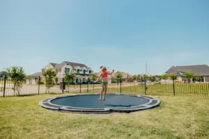 Girl on a Trampoline - Claffey Pools