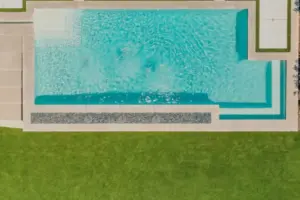 Overhead View of Signature Swimming Pools - Claffey Pools