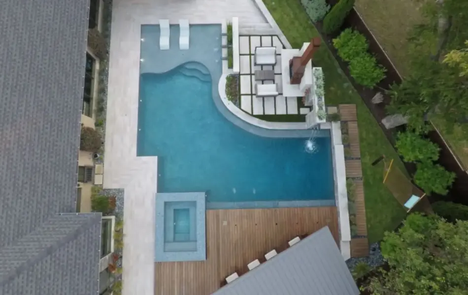 Modern Knife Edge Escape Swimming Pool Project - Claffey Pools