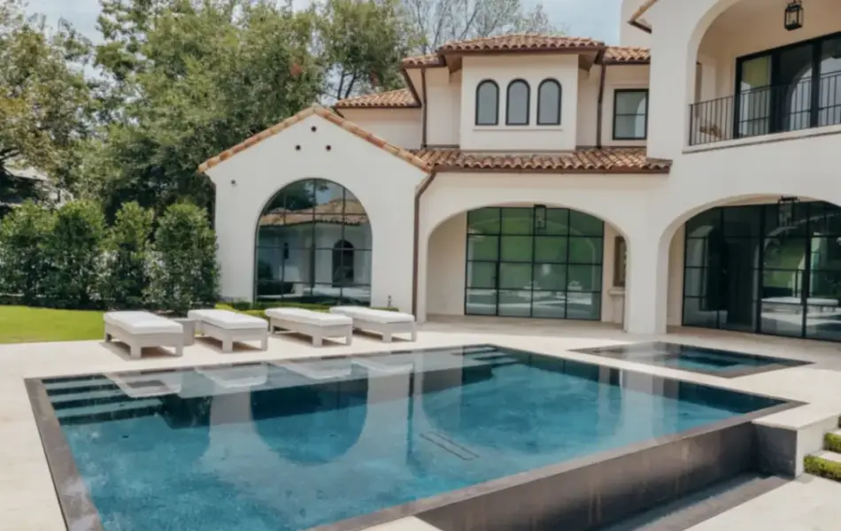 Modern Mediterranean Swimming Pool Project - Claffey Pools