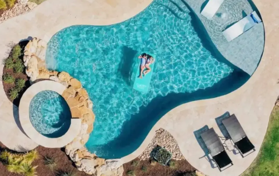 Hill Country Freeform Swimming Pool Project - Claffey Pools