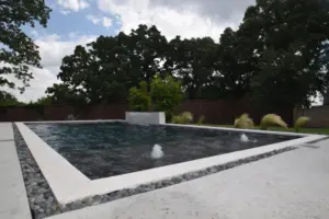Black Onyx Straightline Swimming Pool Project - Claffey Pools