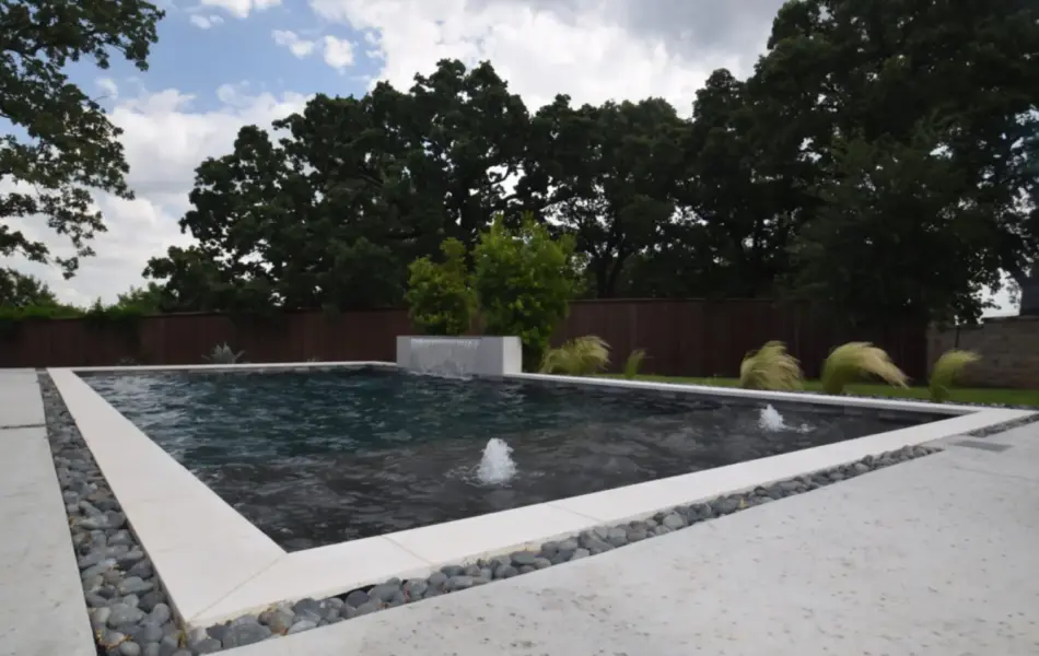 Black Onyx Straightline Swimming Pool Project - Claffey Pools