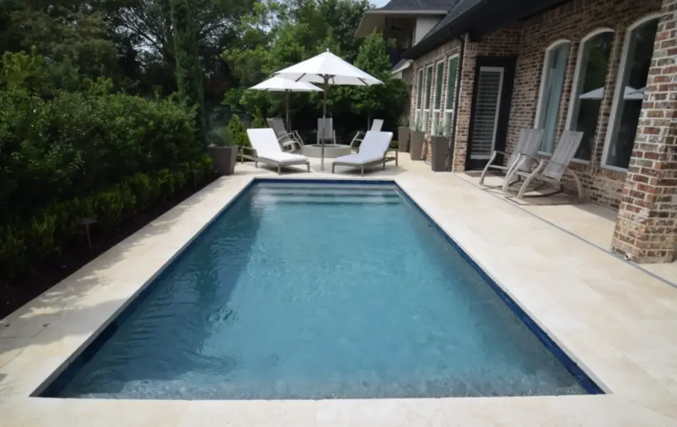 Straight-line Shape Remodel Swimming Pool Project - Claffey Pools