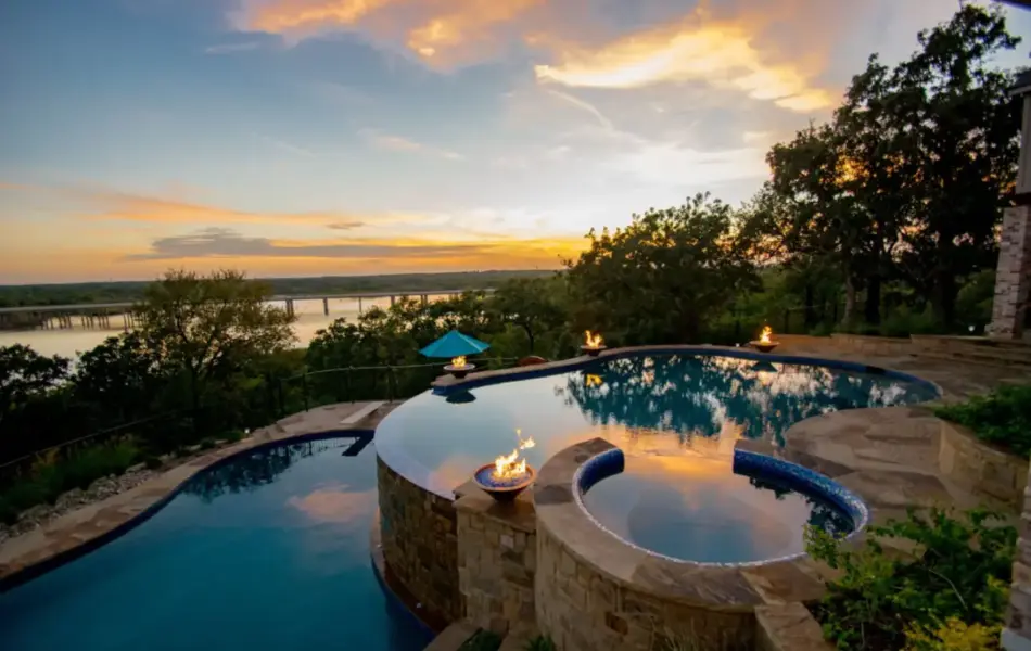 Grandly Gorgeous Lake View Swimming Pool Project - Claffey Pools