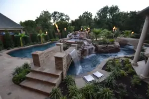 HGTV Colleyville Lazy River Swimming Pool Project - Claffey Pools