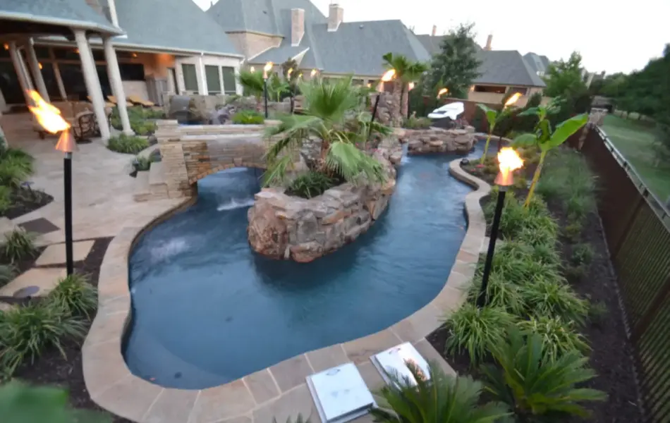 HGTV Colleyville Lazy River Swimming Pool Project - Claffey Pools