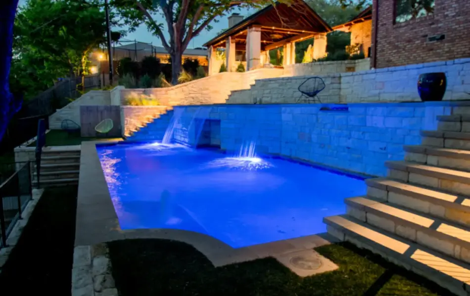 Fort Worth Extreme Hillside Swimming Pool Project - Claffey Pools
