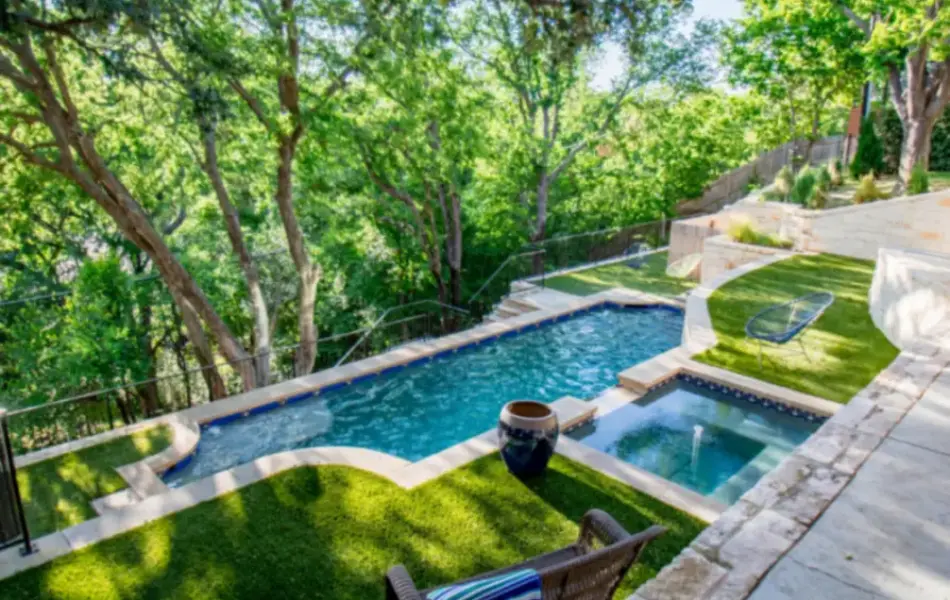 Fort Worth Extreme Hillside Swimming Pool Project - Claffey Pools
