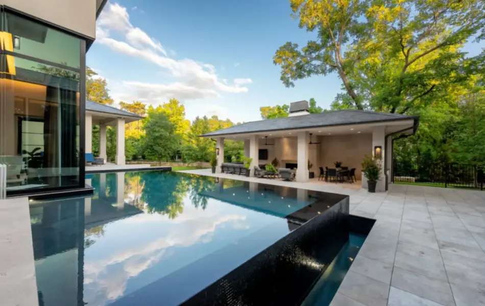 Perimeter Overflow Space Swimming Pool Project - Claffey Pools