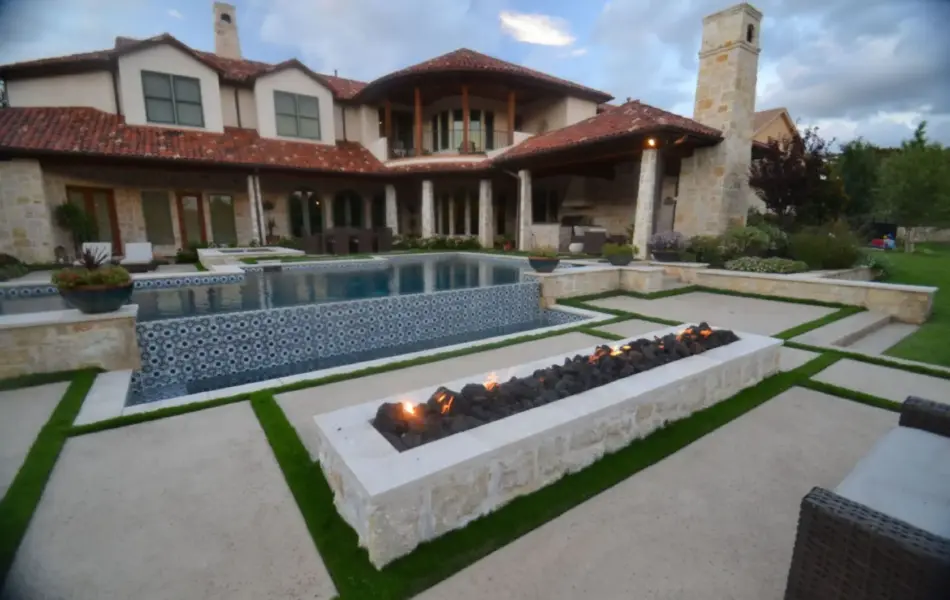 Southlake Spanish Geometric Swimming Pool Project - Claffey Pools