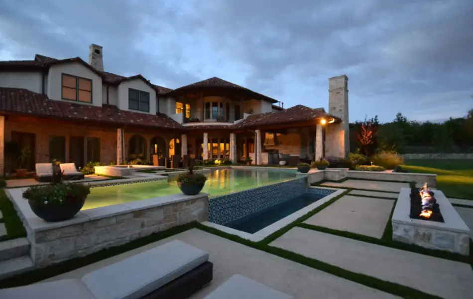 Southlake Spanish Geometric Swimming Pool Project - Claffey Pools