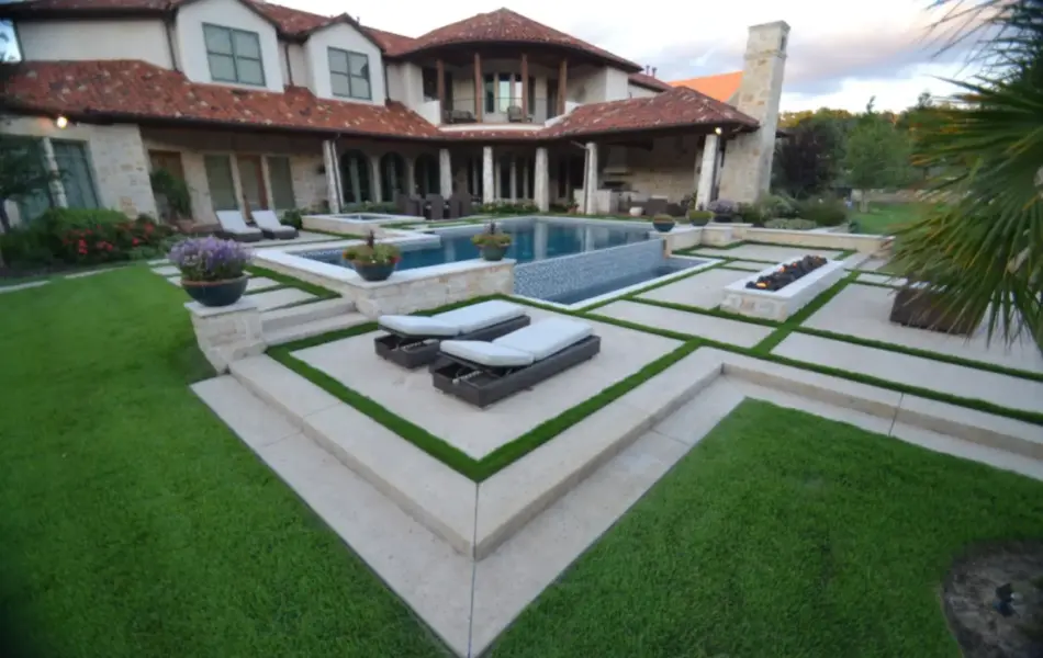 Southlake Spanish Geometric Swimming Pool Project - Claffey Pools