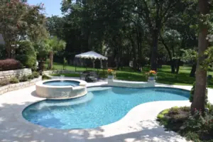 Ivory Travertine Remodel Swimming Pool Project - Claffey Pools