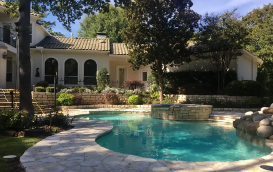 Ivory Travertine Remodel Swimming Pool Project - Claffey Pools