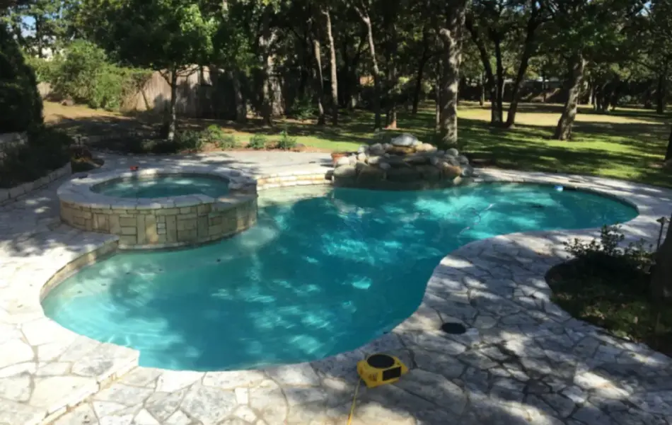 Ivory Travertine Remodel Swimming Pool Project - Claffey Pools