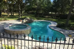 Ivory Travertine Remodel Swimming Pool Project - Claffey Pools