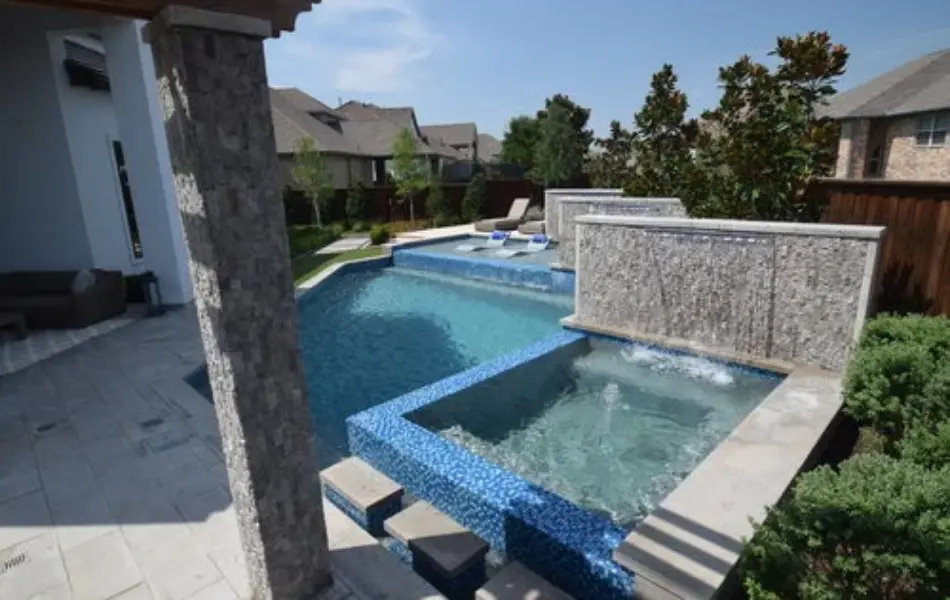 Water Wall Escape Swimming Pool Project - Claffey Pools