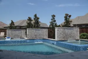 Water Wall Escape Swimming Pool Project - Claffey Pools