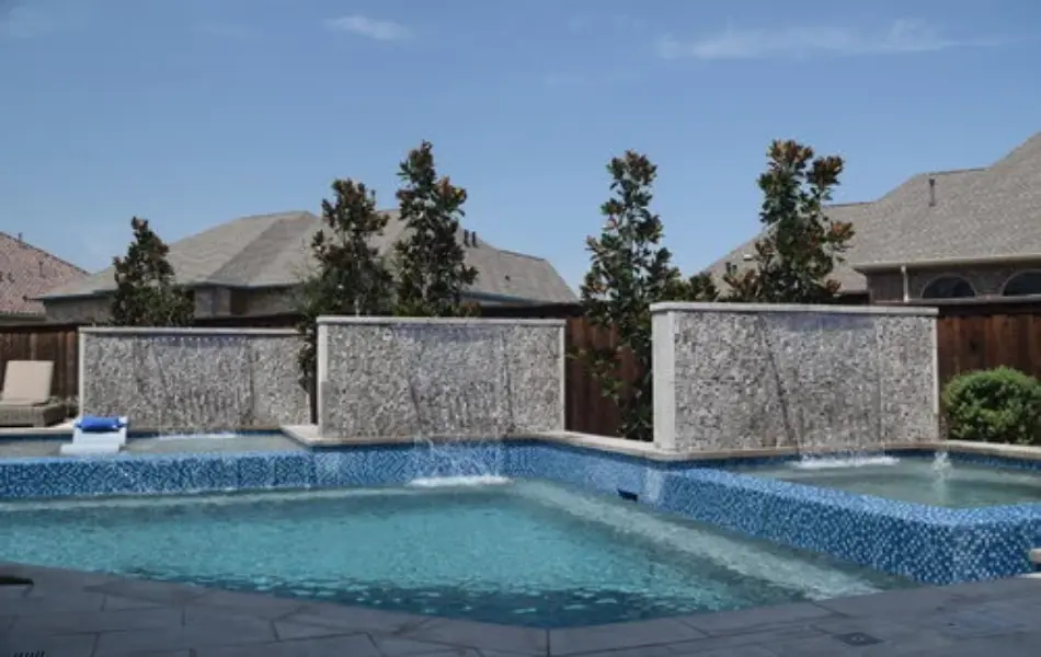 Water Wall Escape Swimming Pool Project - Claffey Pools