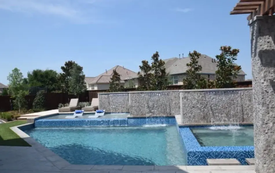 Water Wall Escape Swimming Pool Project - Claffey Pools