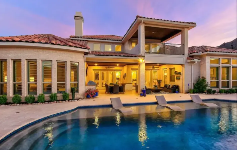 Travertine Texas Terrace Swimming Pool Project - Claffey Pools