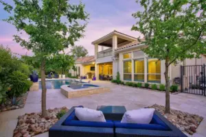 Travertine Texas Terrace Swimming Pool Project - Claffey Pools