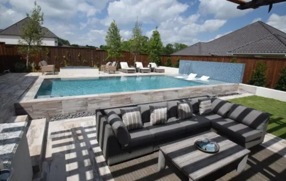 Modern Clean Lines Swimming Pool Project - Claffey Pools