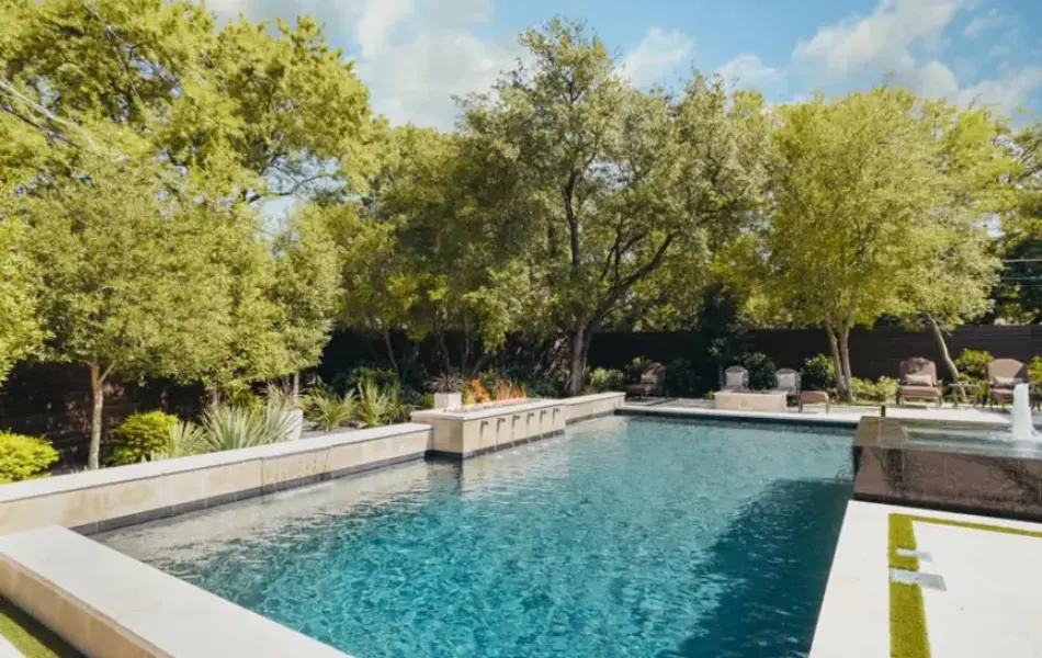 Black Granite Gateway Swimming Pool & Fountain - Claffey Pools