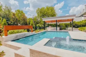 Modern meets Rust Swimming Pool Project - Claffey Pools