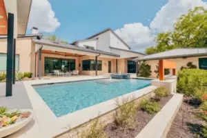 Modern meets Rust Swimming Pool Project - Claffey Pools