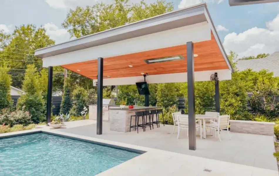 Modern meets Rust Swimming Pool Project - Claffey Pools