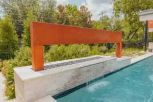 Modern meets Rust Swimming Pool Project - Claffey Pools