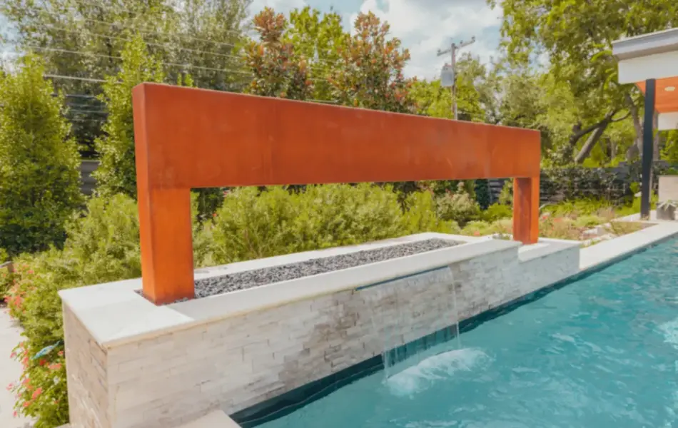 Modern meets Rust Swimming Pool Project - Claffey Pools