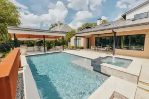 Modern meets Rust Swimming Pool Project - Claffey Pools