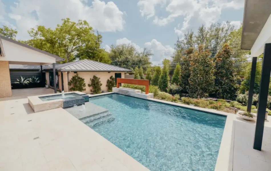 Modern meets Rust Swimming Pool Project - Claffey Pools