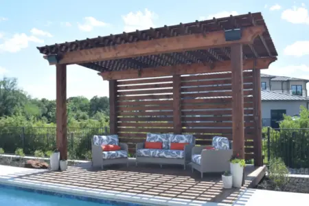 Wooden Arbor - Claffey Pools