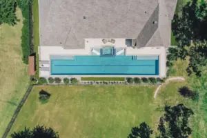 bird's eye-view of exercise lap pool