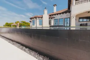 Close-up of infinity pool