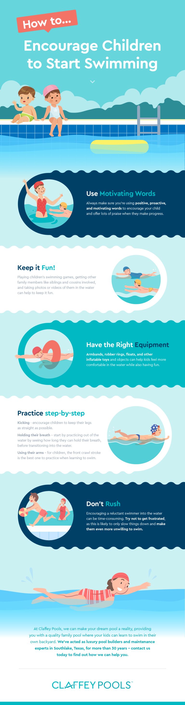 How to Encourage Children to Start Swimming Claffey Pools